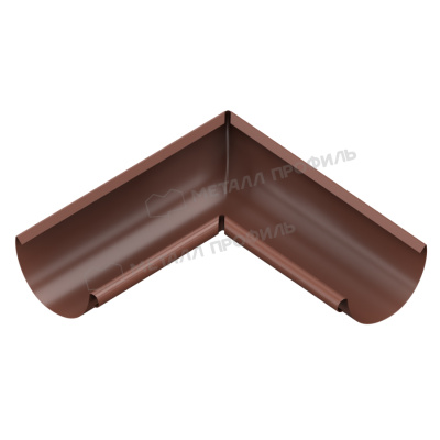 Угол желоба внутренний Д125 (Казань) 8017 шоколадно-коричневый